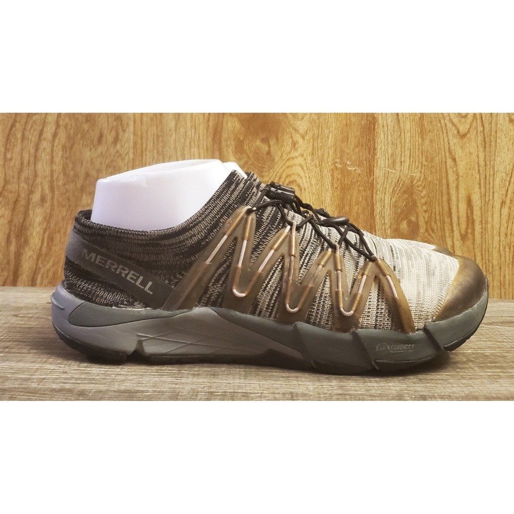 Merrell Bare Access Flex Knit‎ Trail Running Shoes Women Size 8 Black Gray
